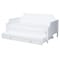 Baxton Studio Mariana Classic and Traditional White Finished Wood Full Size Daybed with Twin Size trundle 222-12539-9654-ZORO - alternate 7